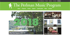 Desktop Screenshot of perlmanmusicprogram.org
